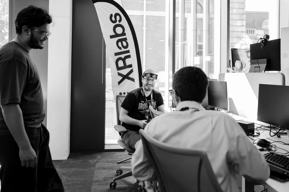 The team at work in the London office